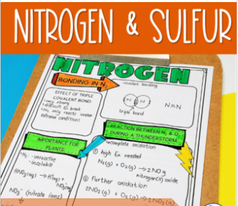 Nitrogen and sulphur